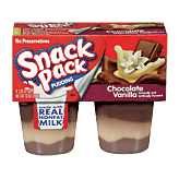 Snack Pack  chocolate vanilla pudding, 4 3.25-oz. cups. Full-Size Picture